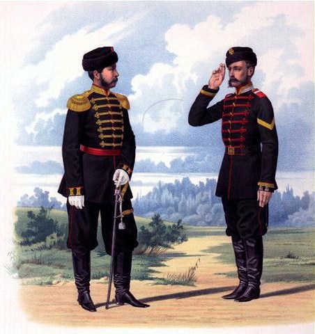 К.К Пиратский.
Штаб-офицер и унтер-офицер Стрелкового батальона Императорской фамилии. 1867