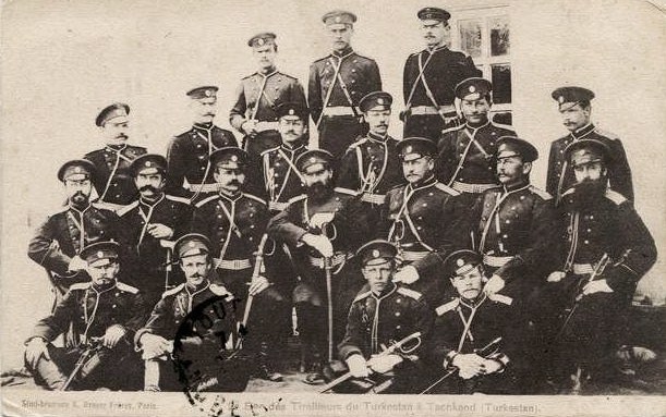 Офицеры Туркестанского батальона