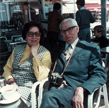 Борис Николаевич Круглевский с женой Лизелоттой. Гамбург