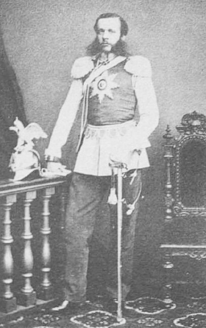 Генерал-майор К.А. Гревс в парадном мундире Гатчинского Кирасирского полка