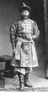 Полковник Е.И. Бернов на костюмированном балу в Зимнем дворце