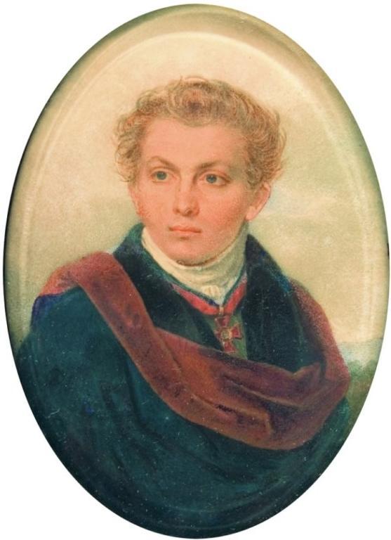 Портрет А.Л. Витберга работы П.Ф. Соколова. Конец 1810-х