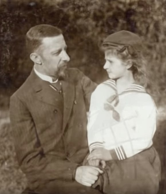 Николай Федорович Бруннер с дочерью Верой