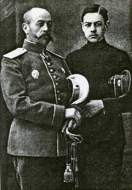 Барон Е.А. Рауш фон Траубенберг и его сын Георгий