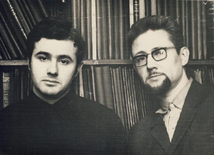 В.А. Кислов (справа) в Фонде ВЭО. 1972 год